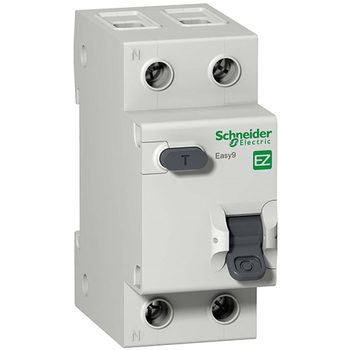 Дифференциальный автоматический выключатель Schneider Electric EASY 9 1P+N 10А 30мА C AC 4,5 кА - Электрика, НВА - Модульное оборудование - Дифференциальные автоматы - Магазин стабилизаторов напряжения Ток-Про
