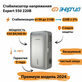 Инверторный cтабилизатор напряжения Энергия Expert 550 220В - Стабилизаторы напряжения - Инверторные - Магазин стабилизаторов напряжения Ток-Про