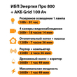 ИБП для котла Энергия Про 800 + Аккумулятор Grid 100 Ah 12 v (500Вт - 109мин) - ИБП и АКБ - ИБП для котлов - Магазин стабилизаторов напряжения Ток-Про